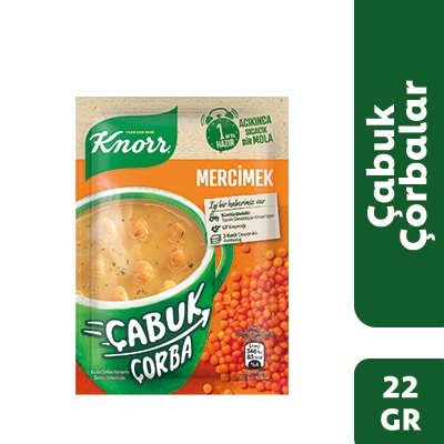 Knorr Çabuk Çorba Mercimek 22GR - 